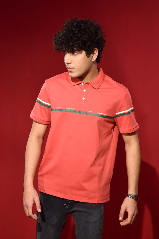 Men's T-Shirt with Stylish Stripe Detail