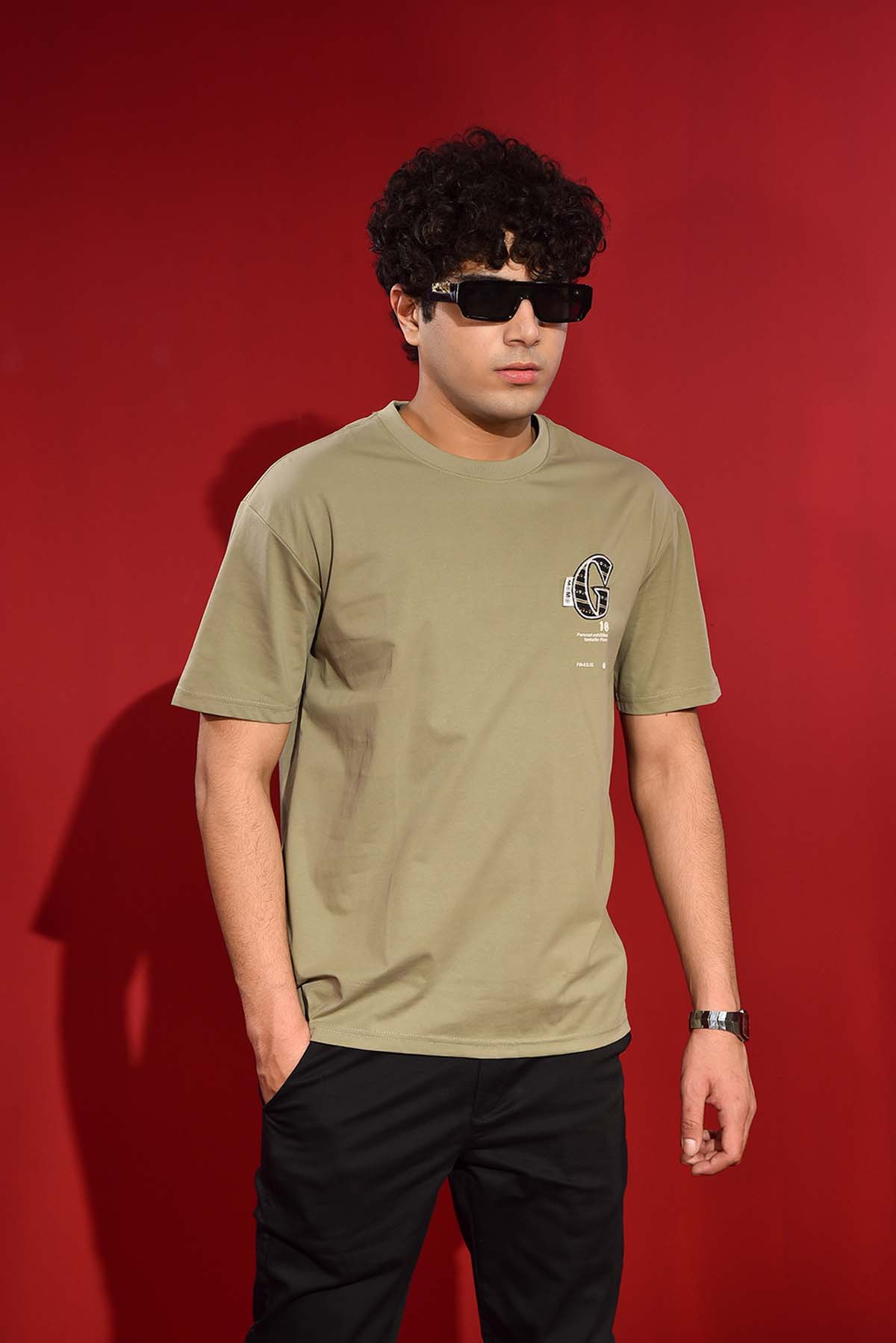 Green Round Neck T Shirt