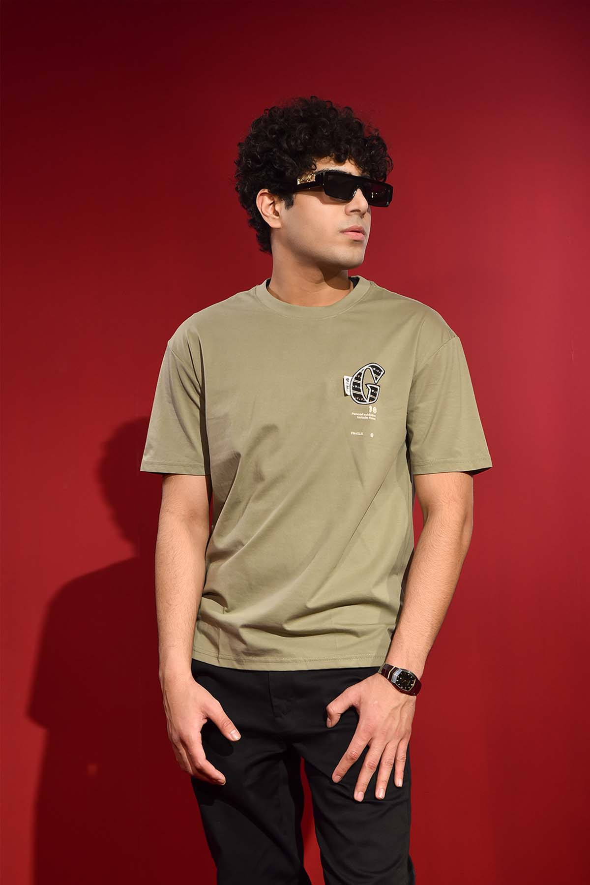 Green Round Neck T Shirt