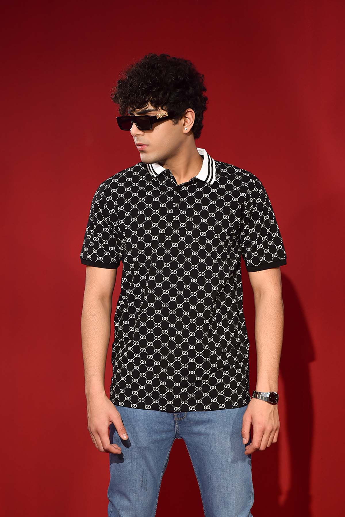 Men's Black Polo T-Shirt