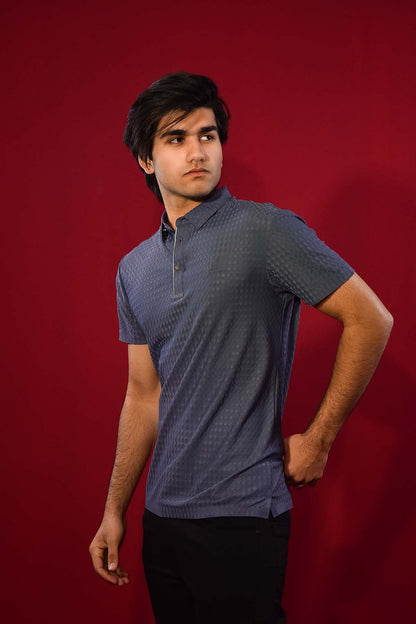 Men's Gery Polo T-Shirt