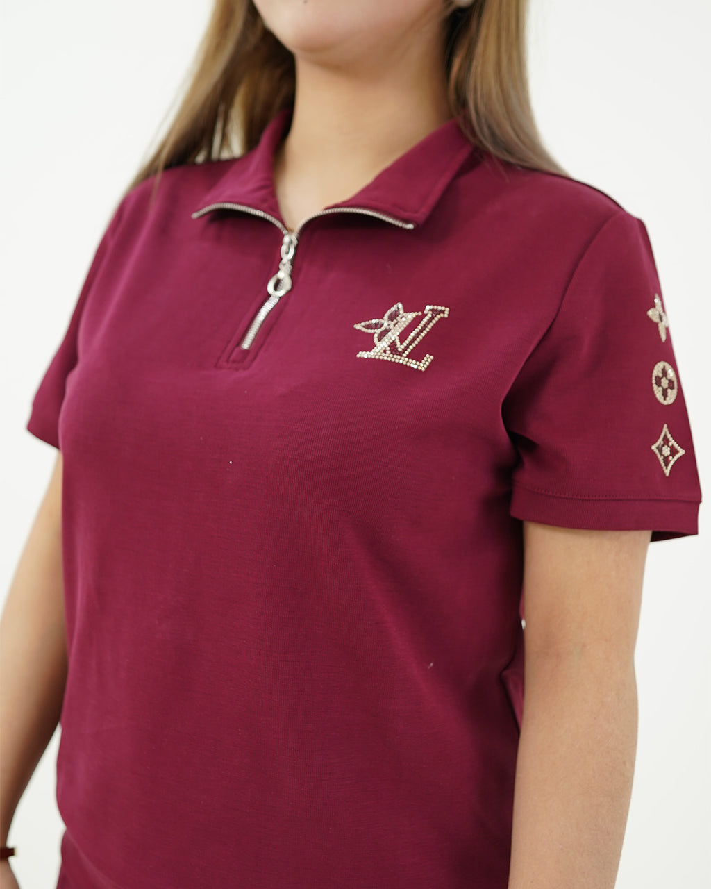 Maroon Polo Zip Tracksuit