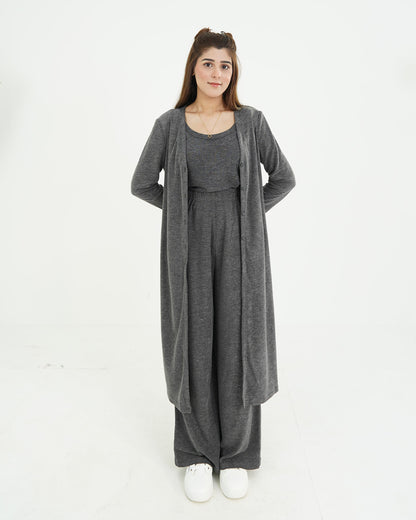 Grey Long Top 2pc Set