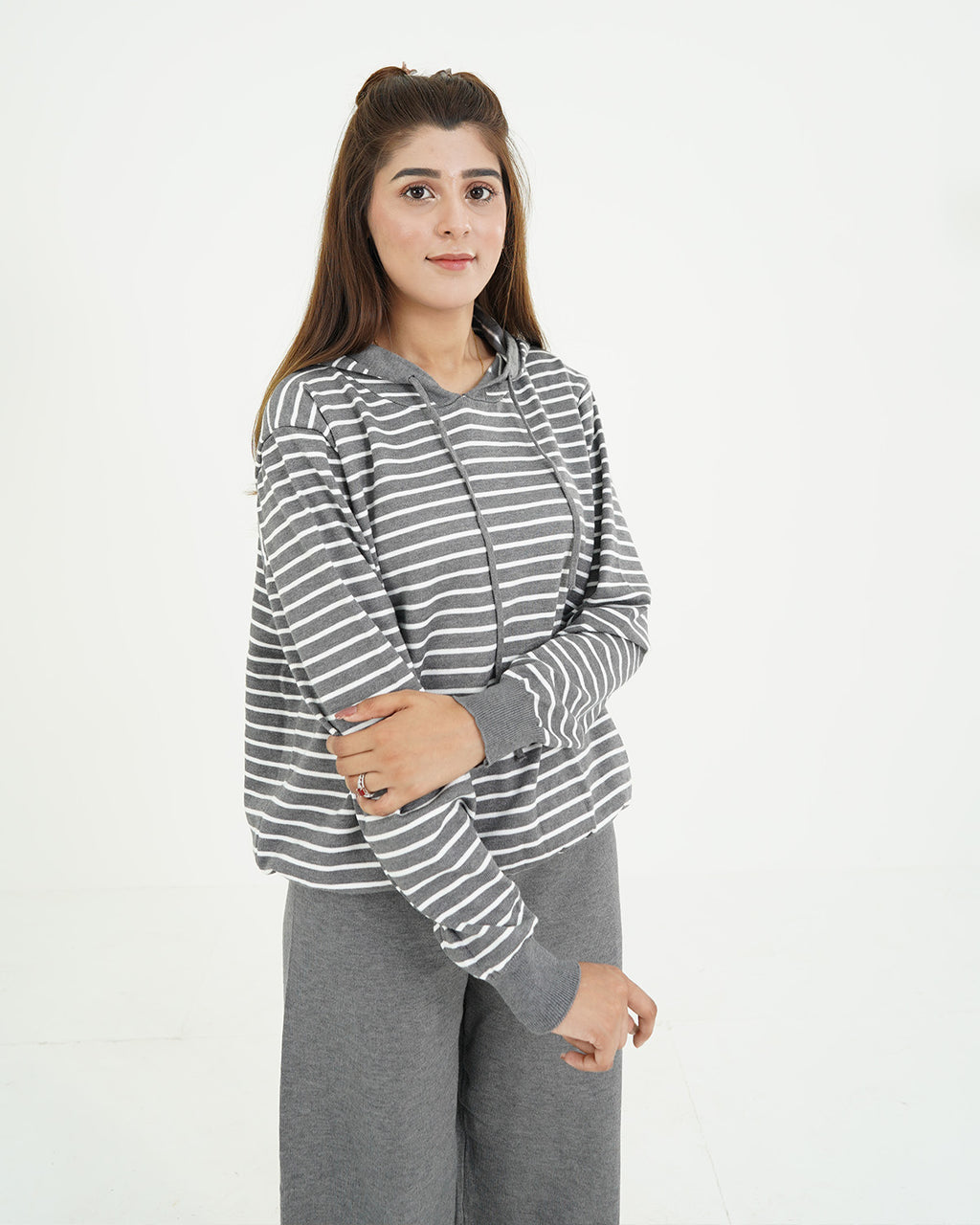 Grey Lining Hood 2pc