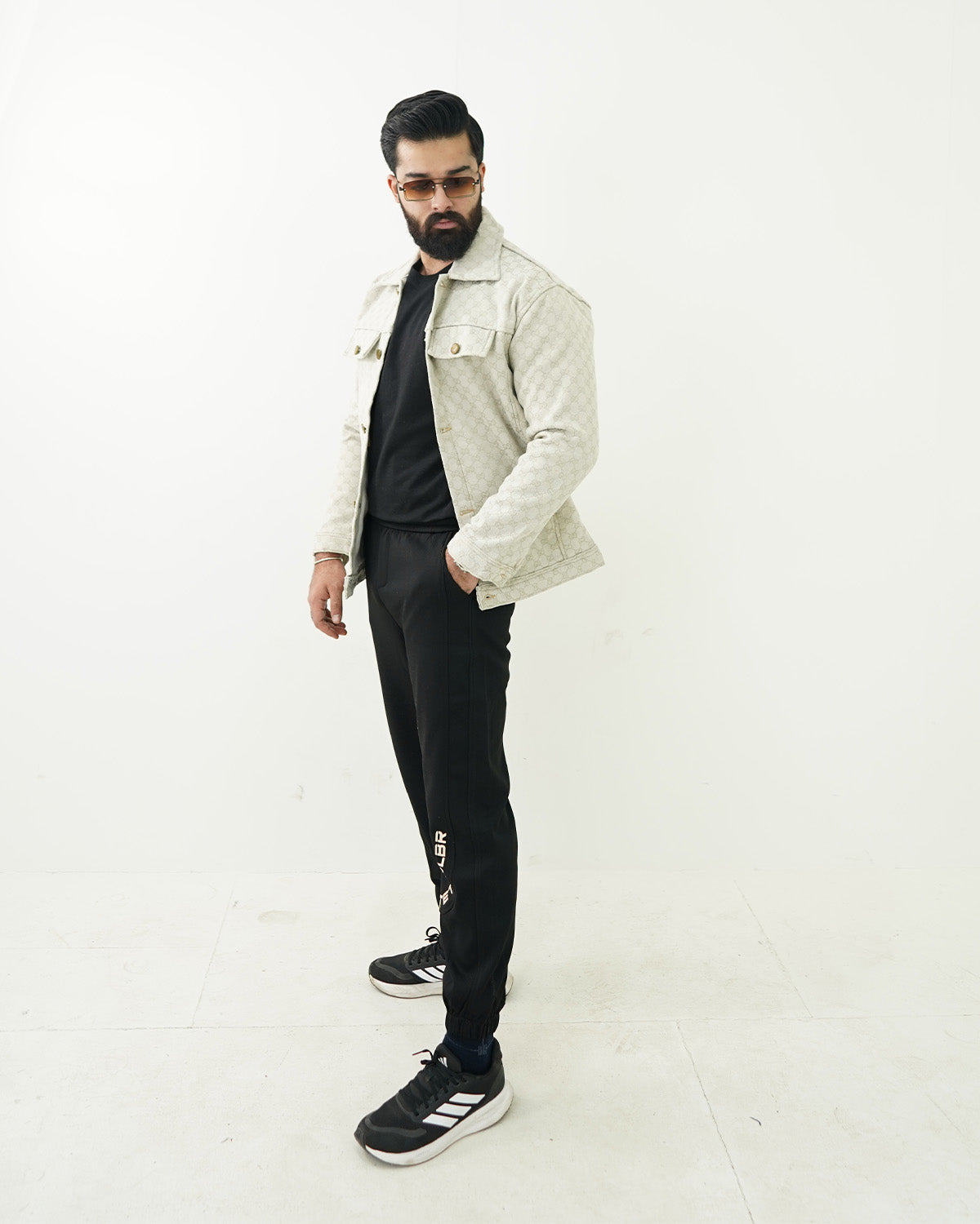 Ash White Box Weave Jacket