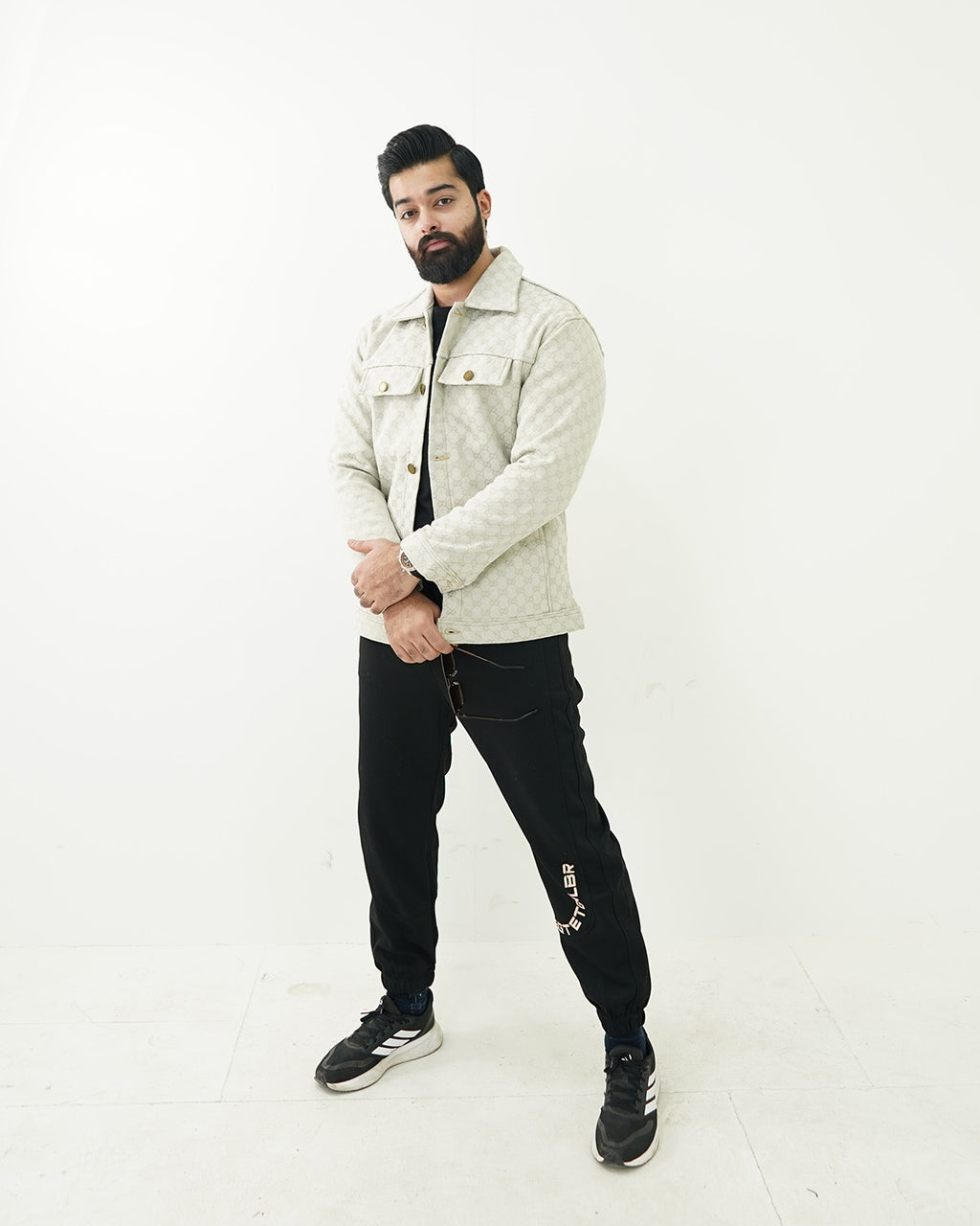 Ash White Box Weave Jacket