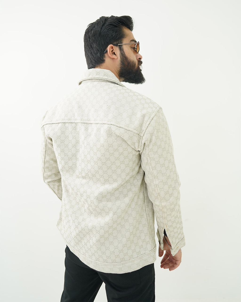 Ash White Box Weave Jacket