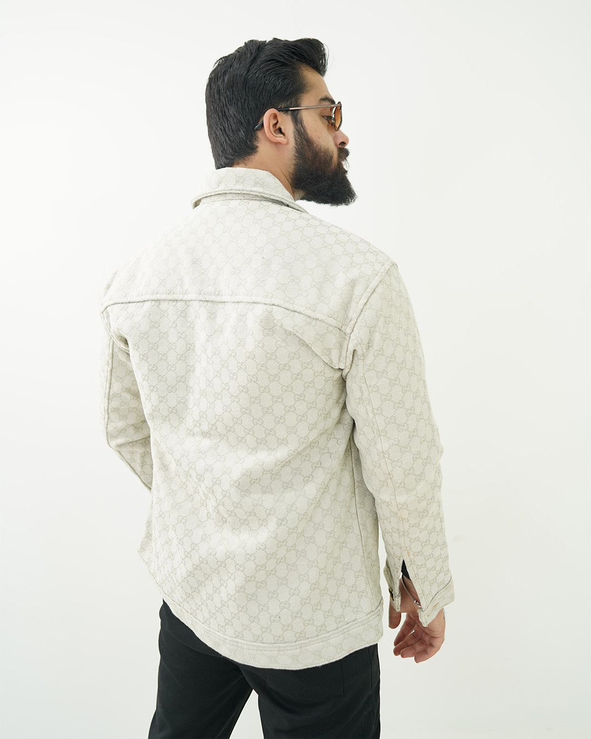 Ash White Box Weave Jacket