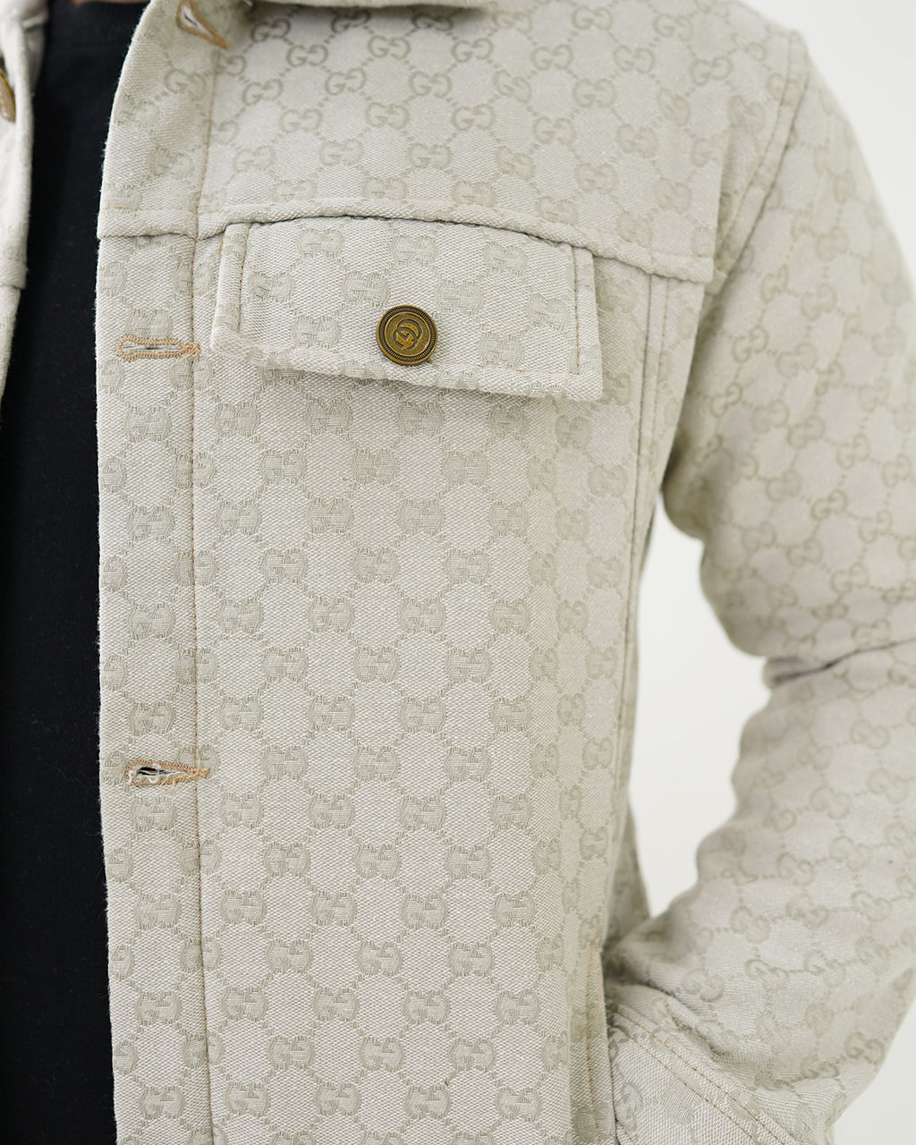 Ash White Box Weave Jacket