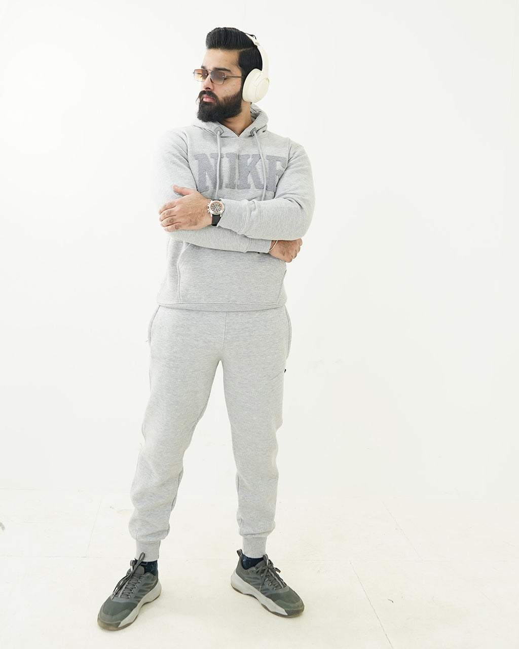 Grey Hoodie Tracksuit