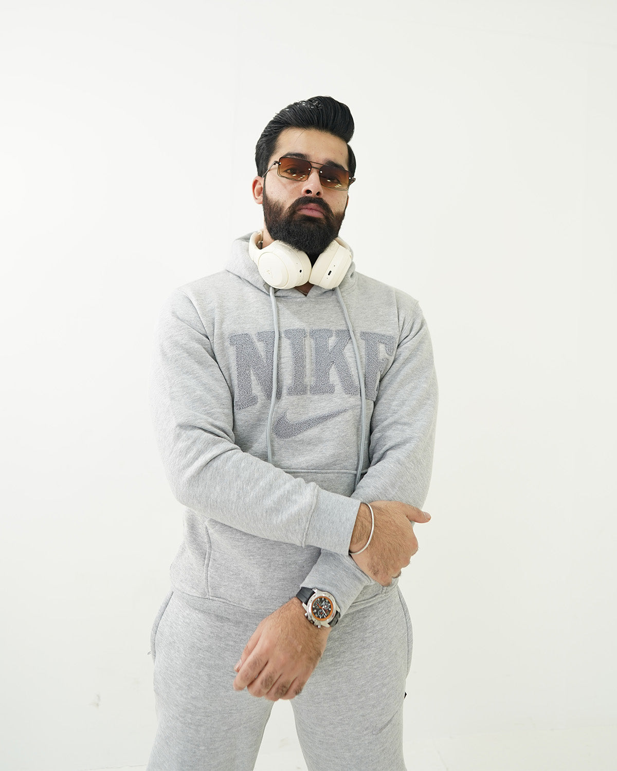 nike grey track suit