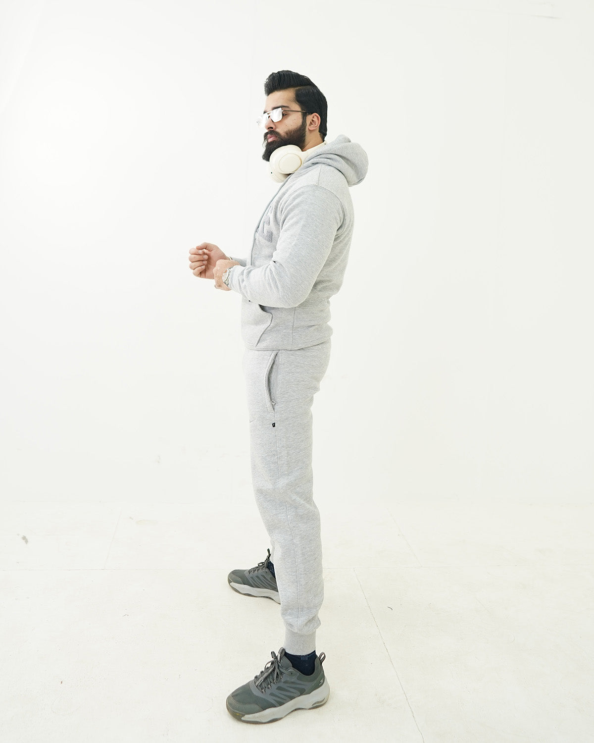 Grey Hoodie Tracksuit