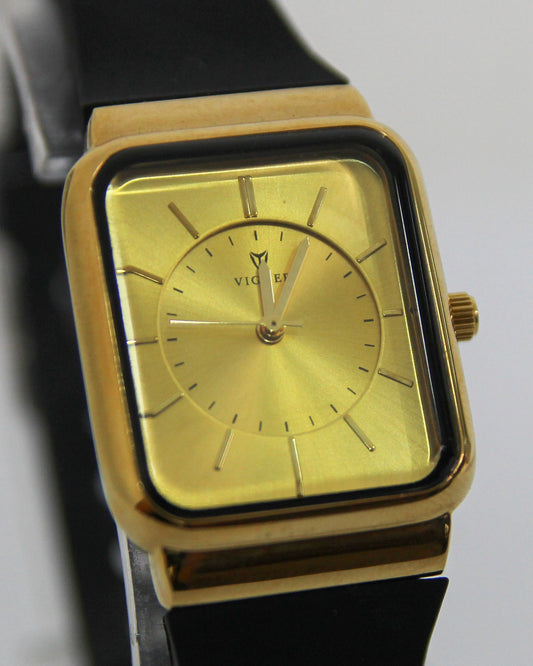 Viguer Black Strap Watch