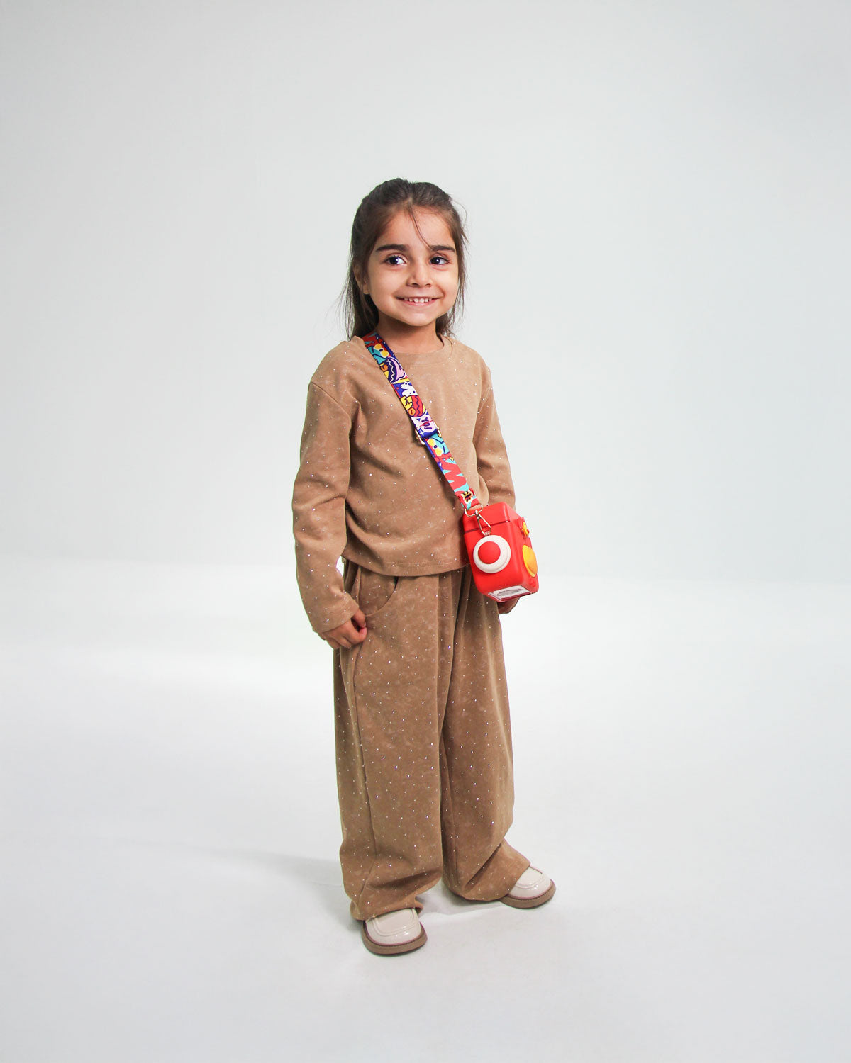 Brown Full Sleeves Shirt and Trouser For Girls