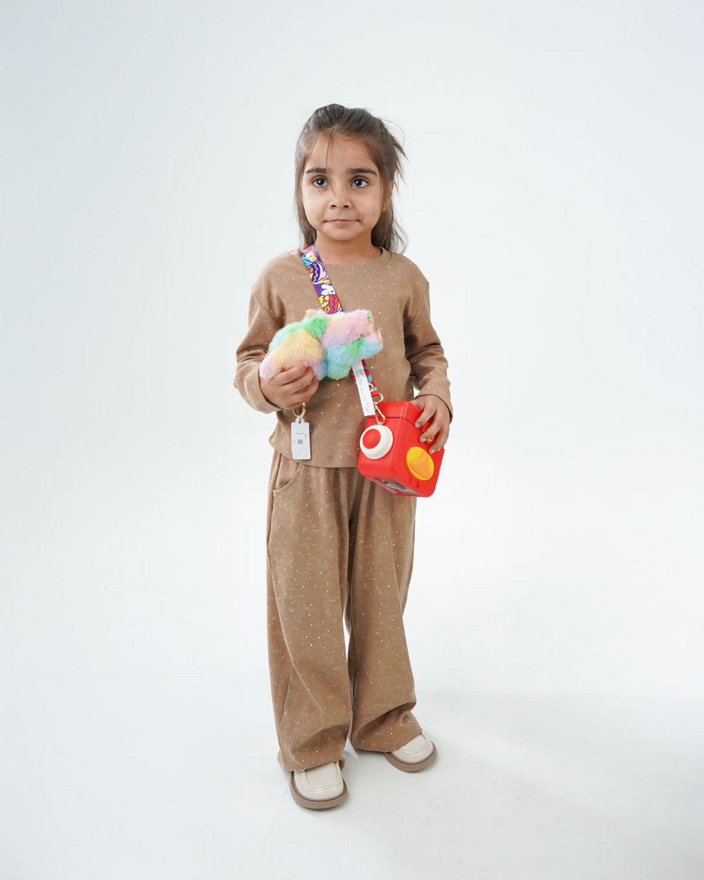 Brown Full Sleeves Shirt and Trouser For Girls