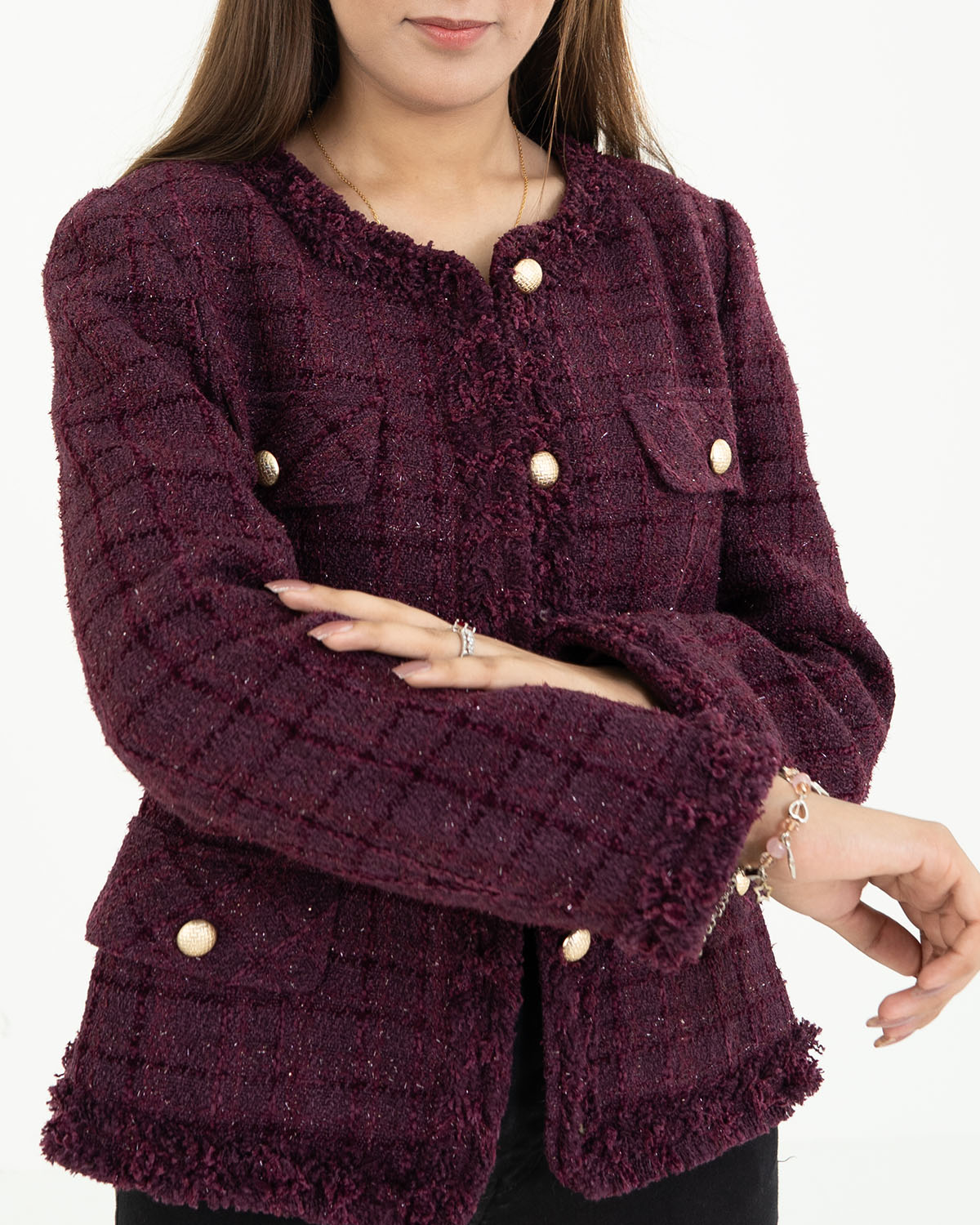 Elegant Maroon Coat