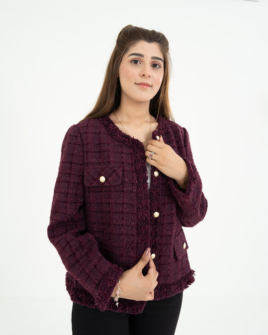 Elegant Maroon Coat