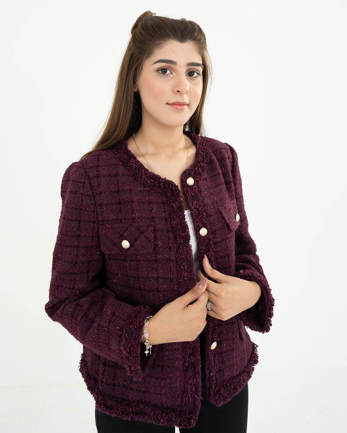 Elegant Maroon Coat