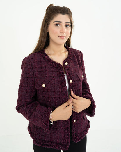 Elegant Maroon Coat