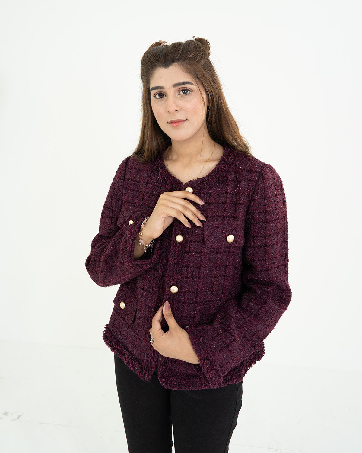 Elegant Maroon Coat