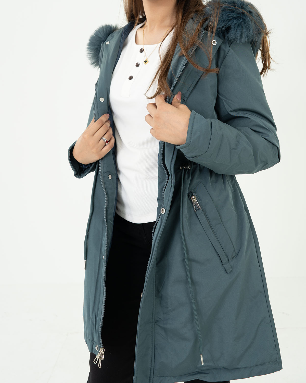 Sea Green Long Jacket