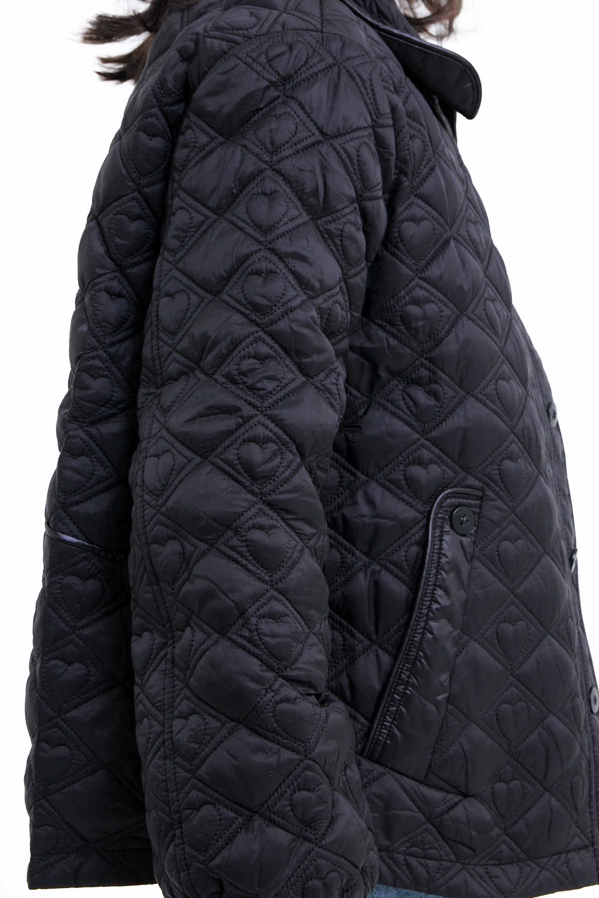 Girls' Black Quilted Jacket