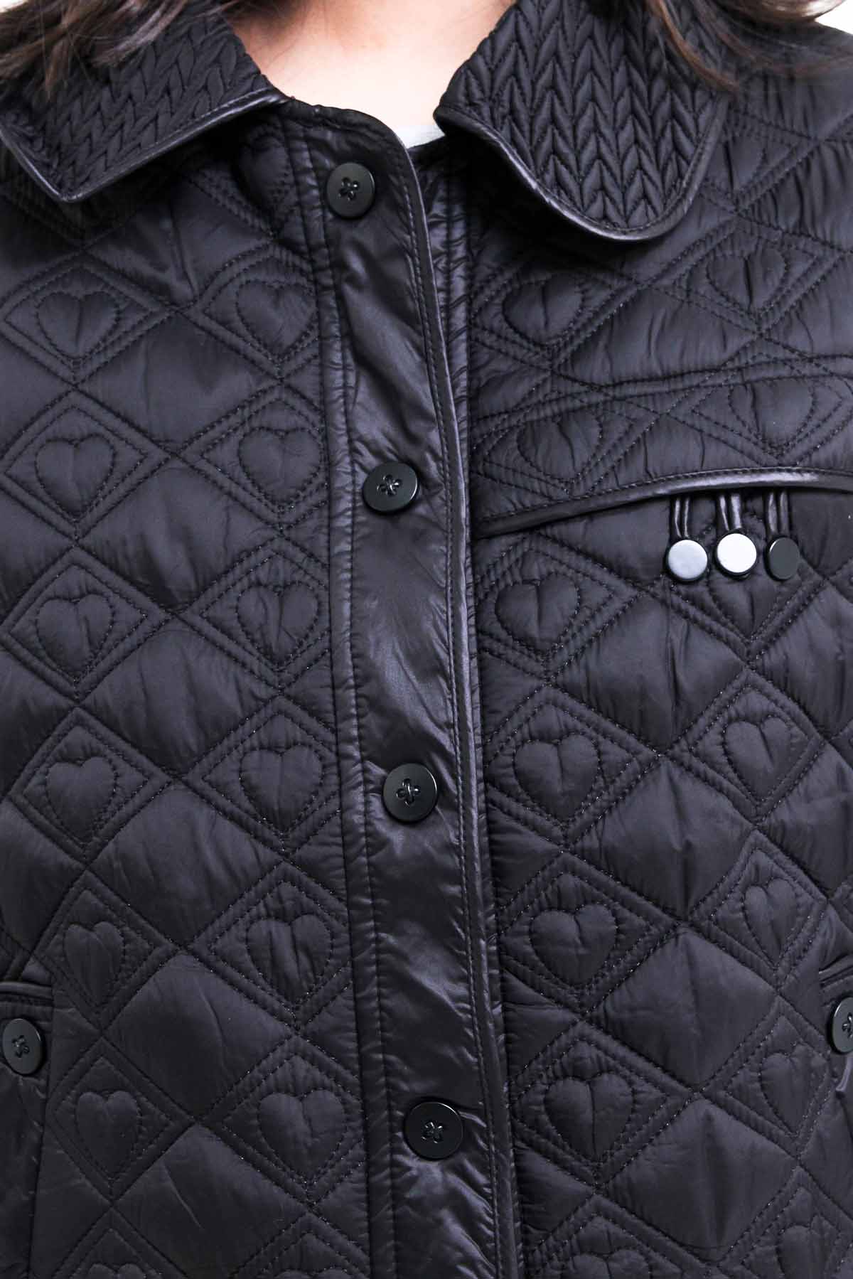 Girls' Black Quilted Jacket