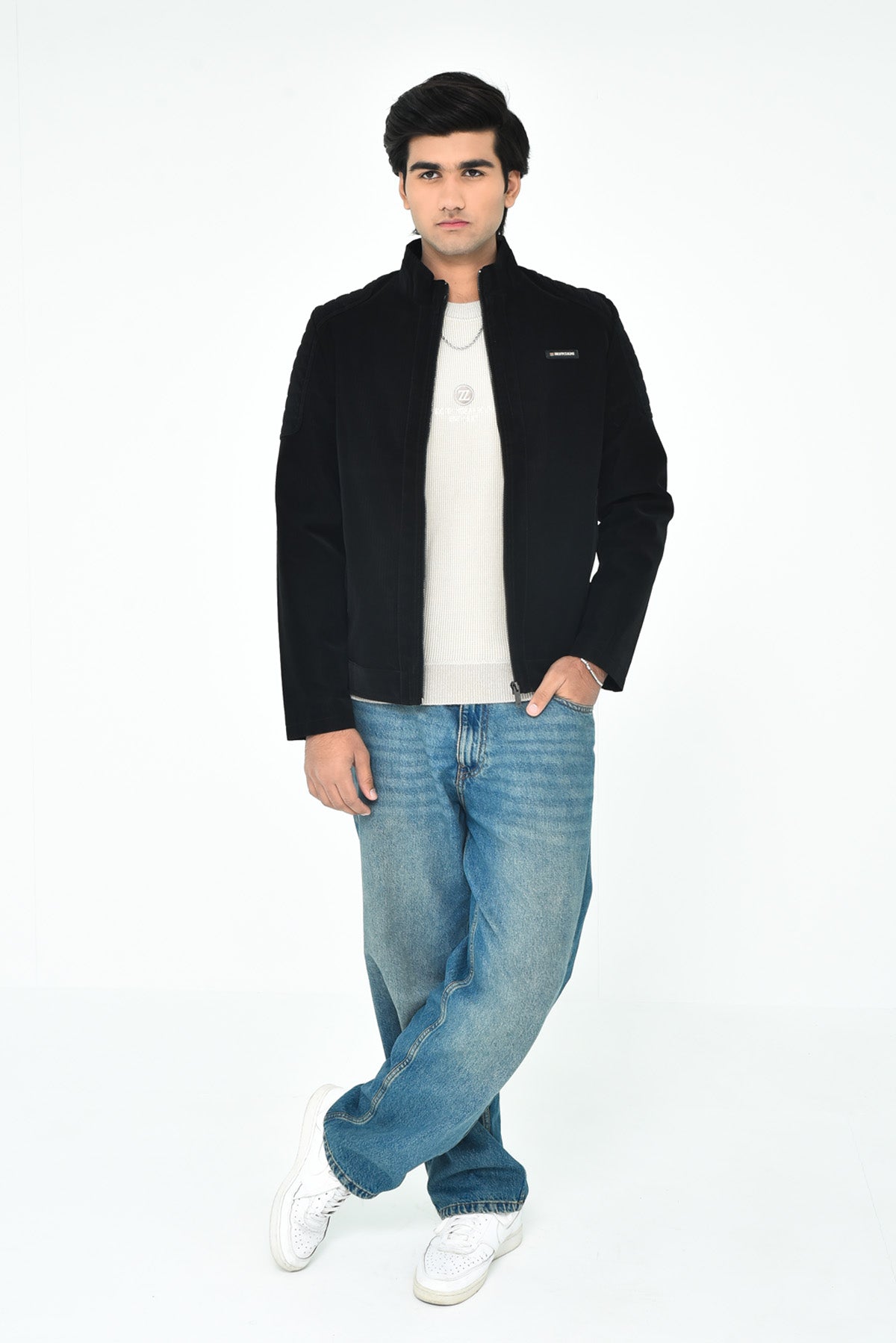 Men's Black Casual Jacket