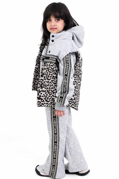 Leopard-Print Winter Tracksuit - 3-Piece