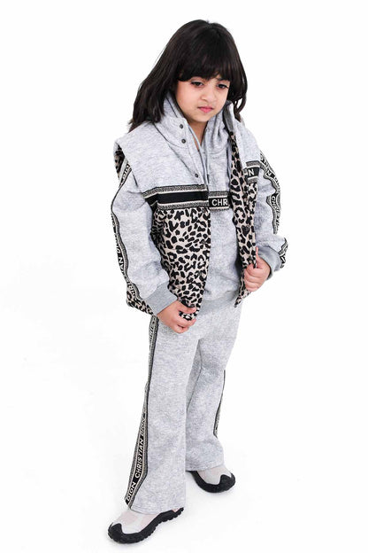 Leopard-Print Winter Tracksuit - 3-Piece