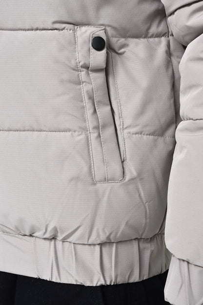 Men's Two-Tone Hooded Puffer Jacket