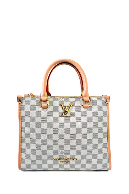 Louis Vuitton Checkered Tote Bag for Women