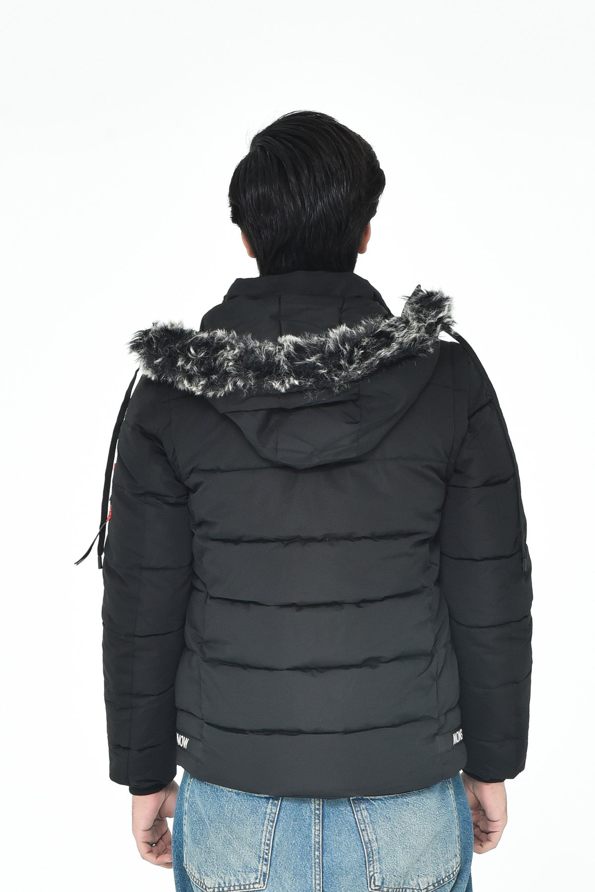 Men's Black Hooded Winter Jacket