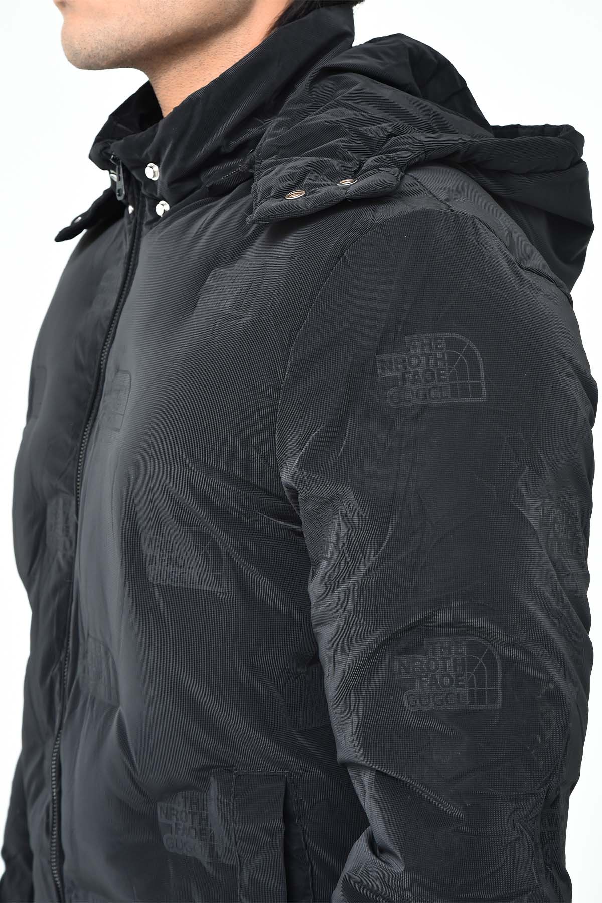 Men's Black Puffer Jacket with Hood