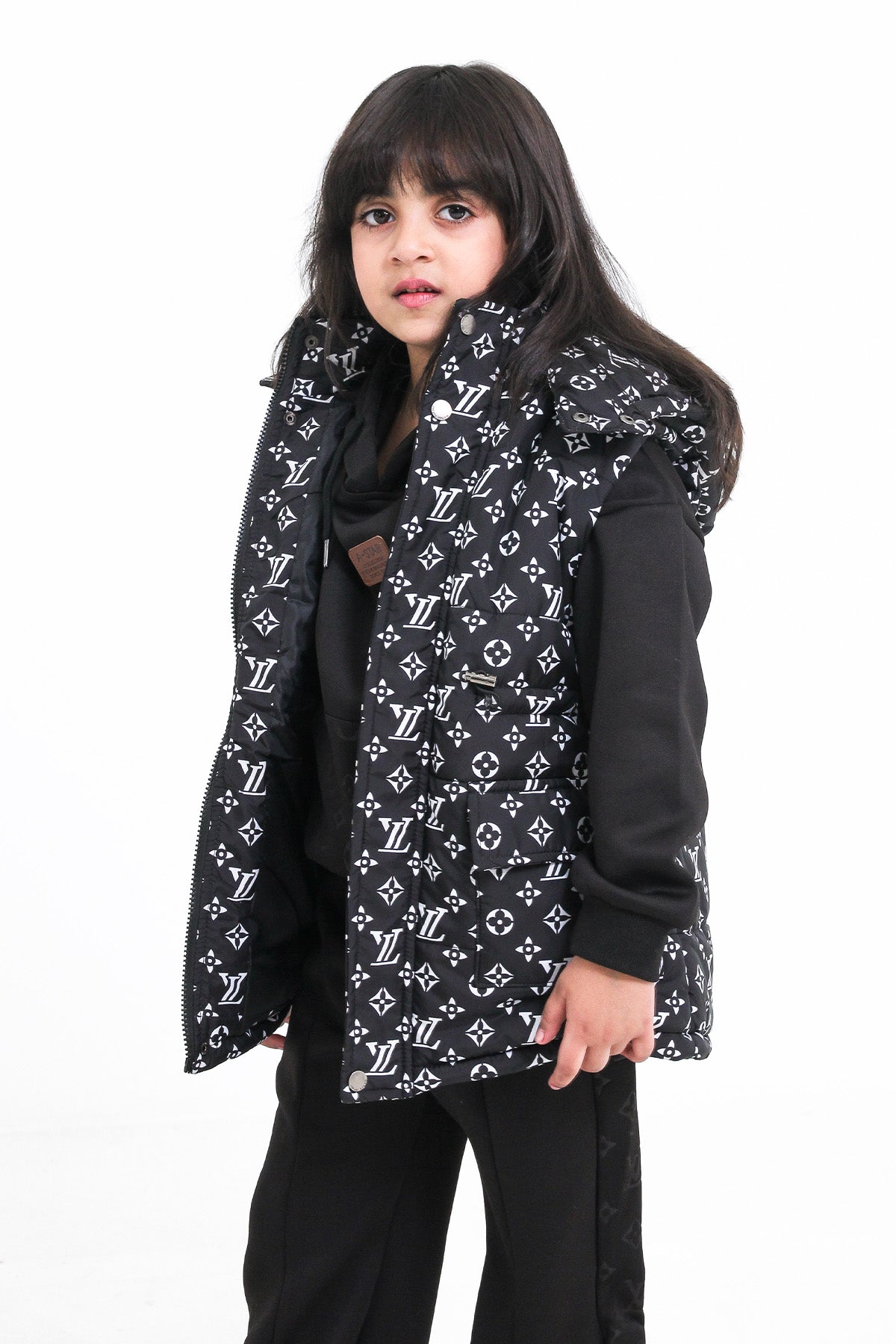 Printed Hooded Winter Set For kids