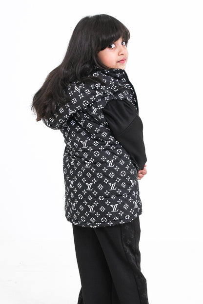 Printed Hooded Winter Set For kids