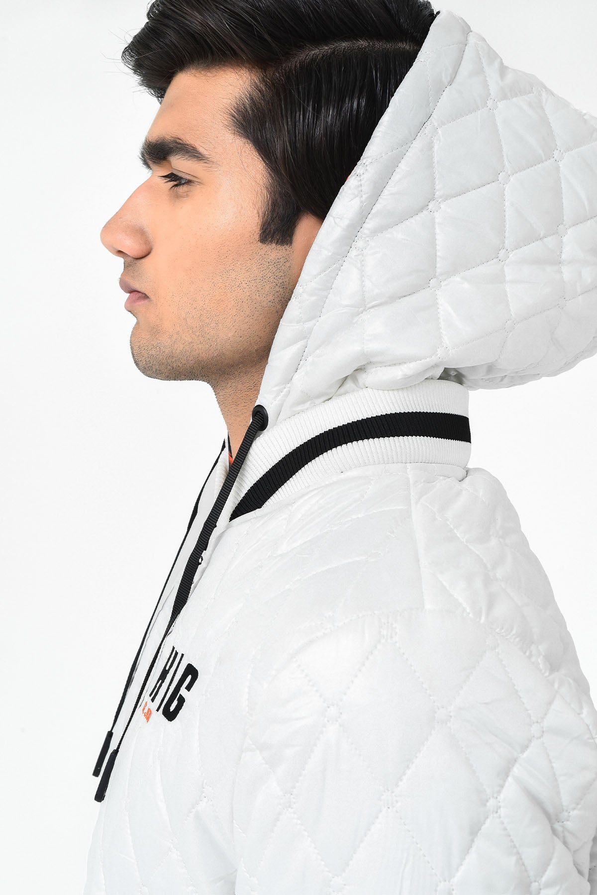 Men's Quilted Hooded Jacket