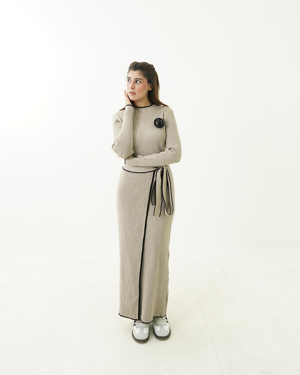 Skin Floral Skirt Maxi Sweater