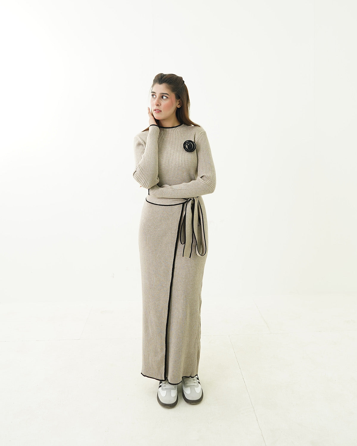 Skin Floral Skirt Maxi Sweater