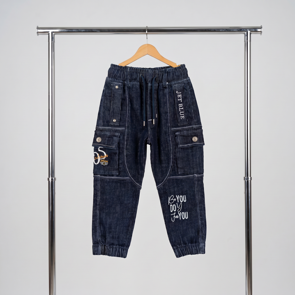 Black Cargo Jeans