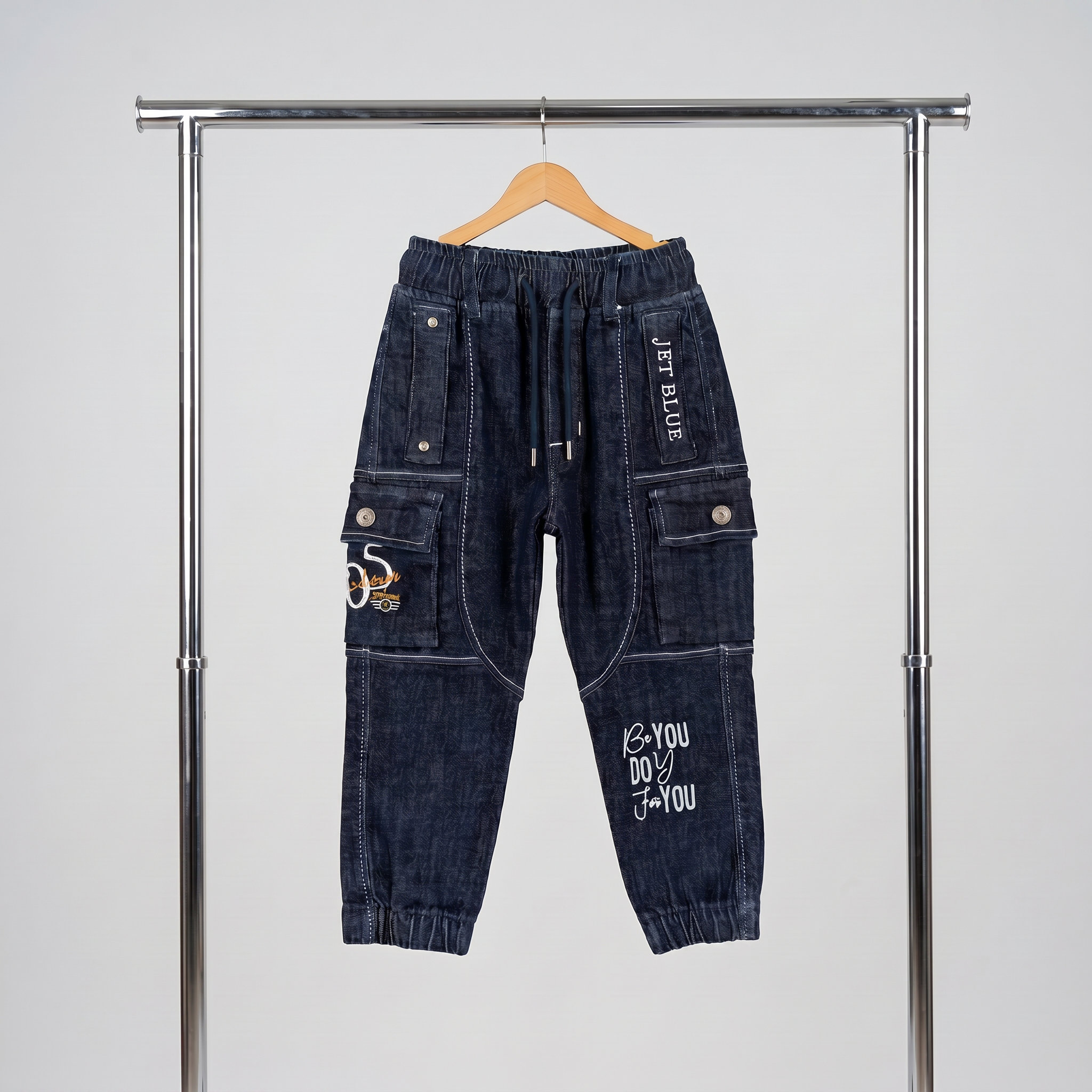 Black Cargo Jeans