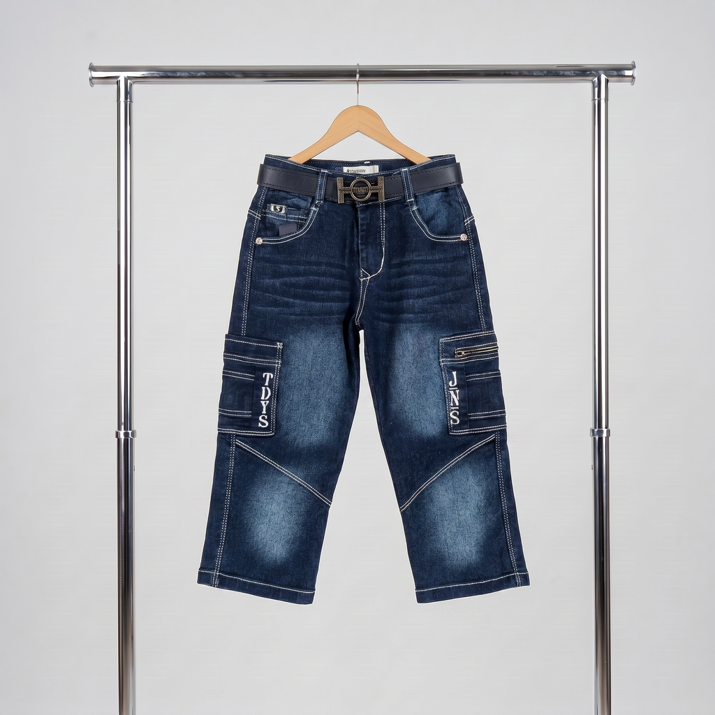 Dark Blue Cargo Jeans.