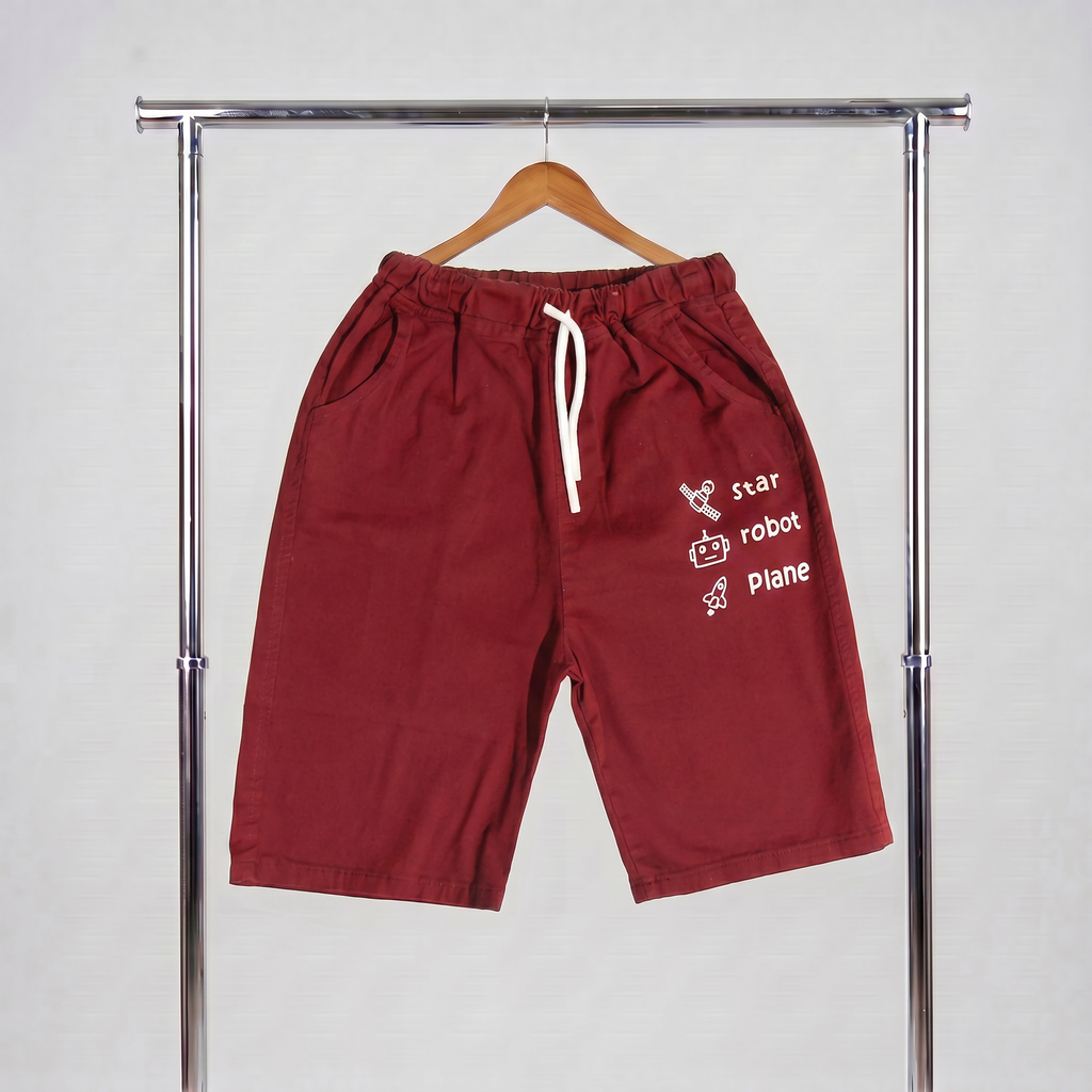 Maroon Boy Short