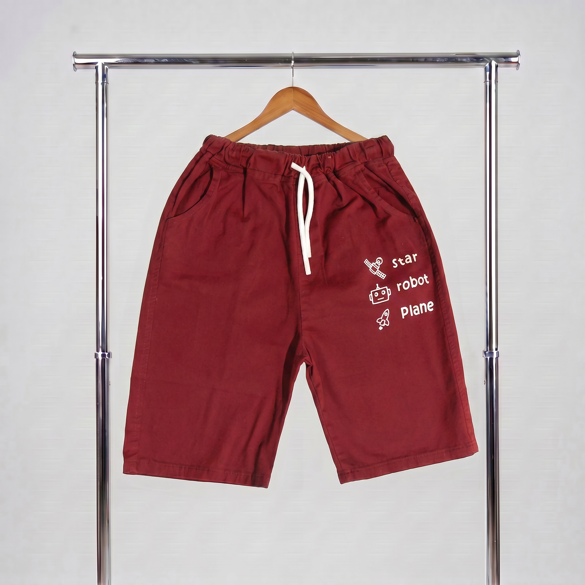 Maroon Boy Short