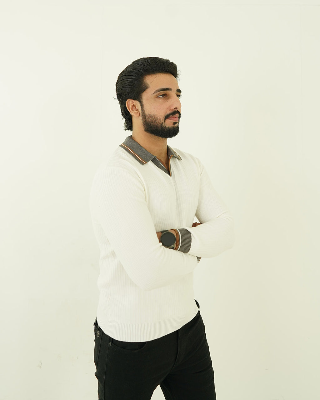 Creamwood Polo Sweater