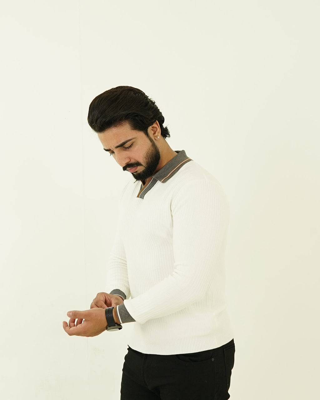 Creamwood Polo Sweater