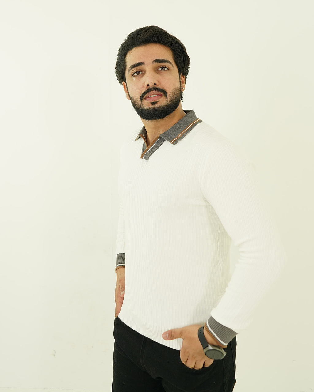 Creamwood Polo Sweater